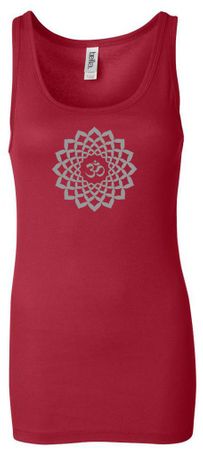 Ladies Yoga Tank Top Sahasrara Chakra Longer Length Tanktop