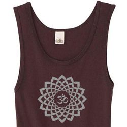 Ladies Yoga Tank Top Sahasrara Chakra Meditation Organic Tanktop