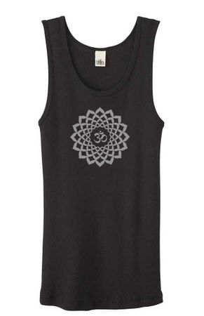 Ladies Yoga Tank Top Sahasrara Chakra Meditation Organic Tanktop
