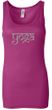 Ladies Yoga Tank Top Sanskrit Yoga Text Longer Length Tanktop
