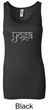 Ladies Yoga Tank Top Sanskrit Yoga Text Longer Length Tanktop