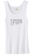 Ladies Yoga Tank Top Sanskrit Yoga Text Organic Tanktop