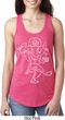 Ladies Yoga Tank Top Sketch Ganesha White Print Ideal Racerback