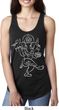 Ladies Yoga Tank Top Sketch Ganesha White Print Ideal Racerback