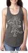 Ladies Yoga Tank Top Sketch Ganesha White Print Ideal Racerback