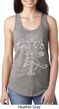 Ladies Yoga Tank Top Sketch Ganesha White Print Ideal Racerback