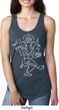 Ladies Yoga Tank Top Sketch Ganesha White Print Ideal Racerback
