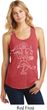 Ladies Yoga Tank Top Sketch Ganesha White Print Racerback