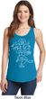 Ladies Yoga Tank Top Sketch Ganesha White Print Tanktop