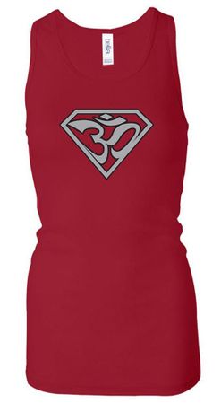 Ladies Yoga Tank Top Super OM Longer Length Racerback Tanktop