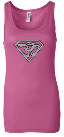 Ladies Yoga Tank Top Super OM Longer Length Tanktop