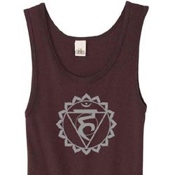 Ladies Yoga Tank Top Vishuddha Chakra Meditation Organic Tanktop
