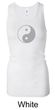 Ladies Yoga Tank Top Yin Yang Big Print Longer Length Racerback Tank