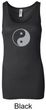 Ladies Yoga Tank Top Yin Yang Big Print Longer Length Tanktop