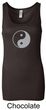 Ladies Yoga Tank Top Yin Yang Big Print Longer Length Tanktop