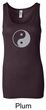 Ladies Yoga Tank Top Yin Yang Big Print Longer Length Tanktop