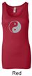 Ladies Yoga Tank Top Yin Yang Big Print Longer Length Tanktop