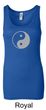 Ladies Yoga Tank Top Yin Yang Big Print Longer Length Tanktop