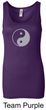 Ladies Yoga Tank Top Yin Yang Big Print Longer Length Tanktop