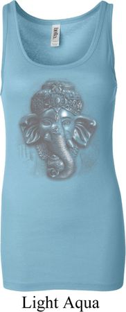 Ladies Yoga Tanktop 3D Ganesha Lights Longer Length Tank