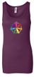 Ladies Yoga Tanktop 7 Chakra Circle Longer Length Tank Top