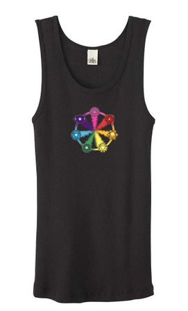 Ladies Yoga Tanktop 7 Chakra Circle Organic Tank Top