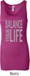 Ladies Yoga Tanktop Balance Your Life Longer Length Tank Top