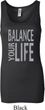 Ladies Yoga Tanktop Balance Your Life Longer Length Tank Top