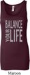 Ladies Yoga Tanktop Balance Your Life Longer Length Tank Top