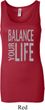 Ladies Yoga Tanktop Balance Your Life Longer Length Tank Top