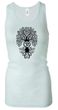 Ladies Yoga Tanktop Black Bodhi Tree Longer Length Racerback Tank