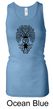 Ladies Yoga Tanktop Black Bodhi Tree Longer Length Racerback Tank