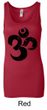 Ladies Yoga Tanktop Black Distressed OM Longer Length Tank Top
