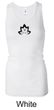 Ladies Yoga Tanktop Black Namaste Lotus Longer Length Racerback Tank