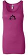 Ladies Yoga Tanktop Black Namaste Lotus Longer Length Tank Top