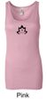 Ladies Yoga Tanktop Black Namaste Lotus Longer Length Tank Top