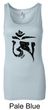 Ladies Yoga Tanktop Black Tibetan Om Longer Length Tank Top