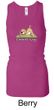 Ladies Yoga Tanktop Downward Human Longer Length Racerback Tank Top
