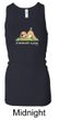 Ladies Yoga Tanktop Downward Human Longer Length Racerback Tank Top
