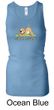 Ladies Yoga Tanktop Downward Human Longer Length Racerback Tank Top