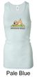 Ladies Yoga Tanktop Downward Human Longer Length Racerback Tank Top