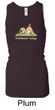 Ladies Yoga Tanktop Downward Human Longer Length Racerback Tank Top