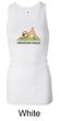 Ladies Yoga Tanktop Downward Human Longer Length Racerback Tank Top