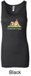 Ladies Yoga Tanktop Downward Human Longer Length Tank Top