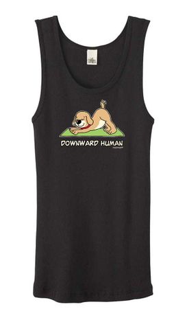 Ladies Yoga Tanktop Downward Human Organic Tank Top