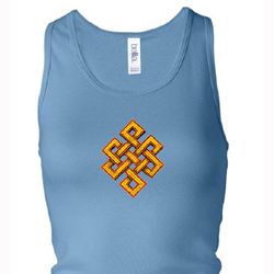 Ladies Yoga Tanktop Endless Knot Longer Length Racerback Tank Top