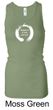 Ladies Yoga Tanktop Enso Happiness Longer Length Racerback Tank Top