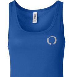 Ladies Yoga Tanktop Enso Pocket Print Longer Length Tank Top