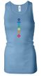 Ladies Yoga Tanktop Floral Chakras Longer Length Racerback Tank Top
