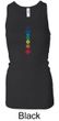 Ladies Yoga Tanktop Floral Chakras Longer Length Racerback Tank Top